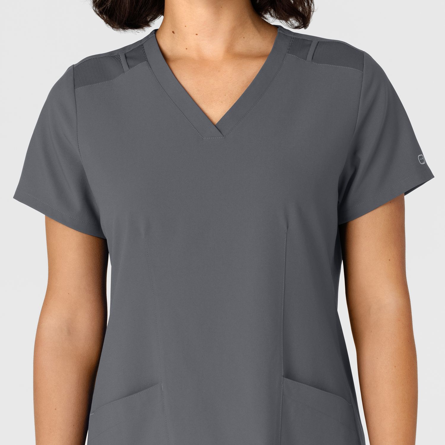 Casacca donna 6145 scollo a V pewter