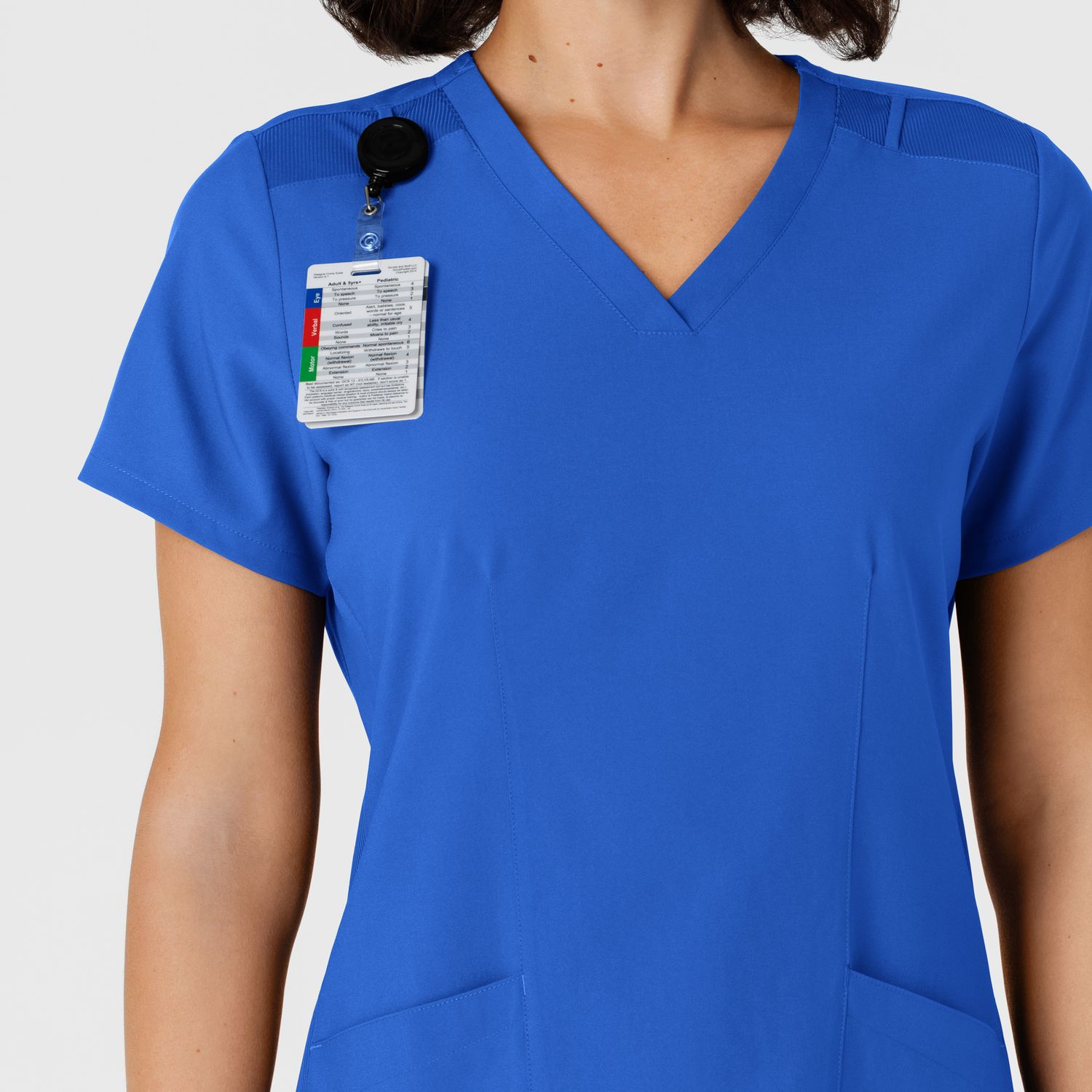 Casacca donna 6145 scollo a V royal blue