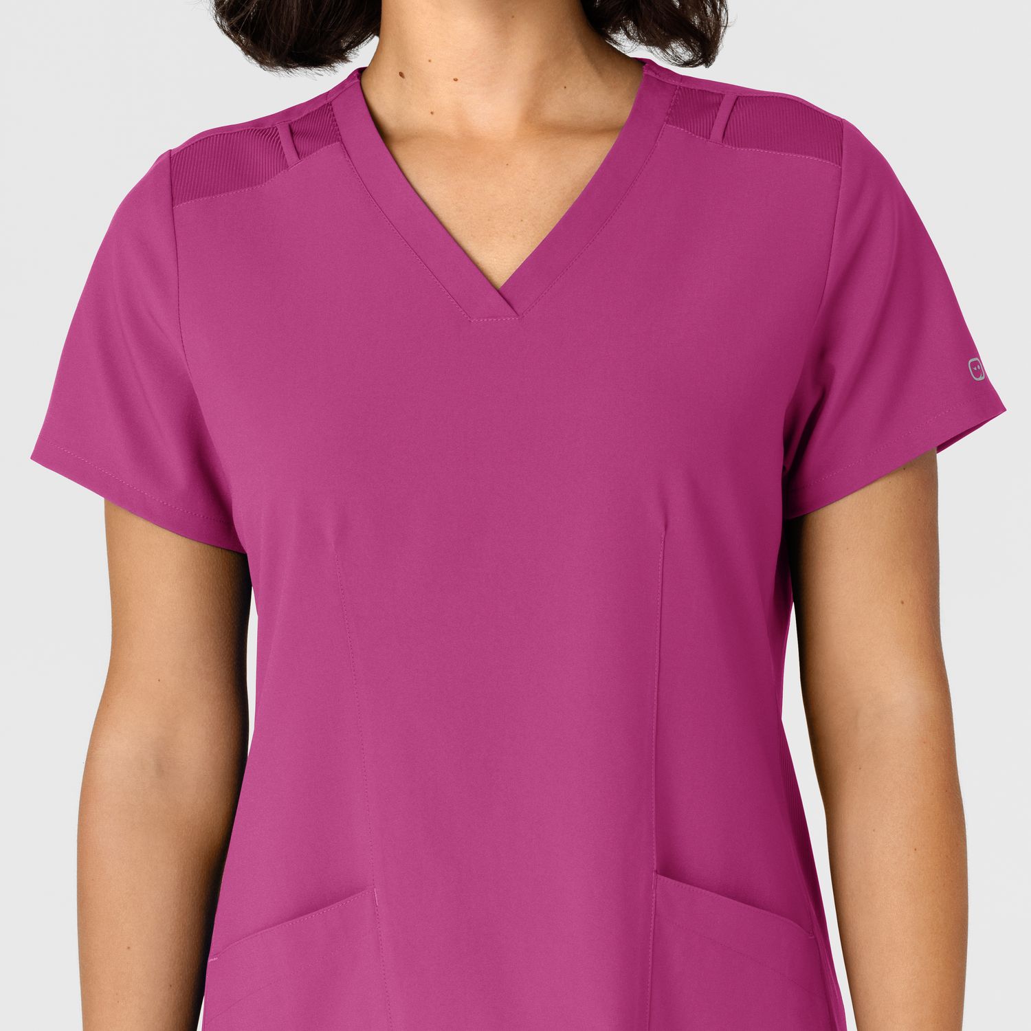 Casacca donna 6145 scollo a V raspberry