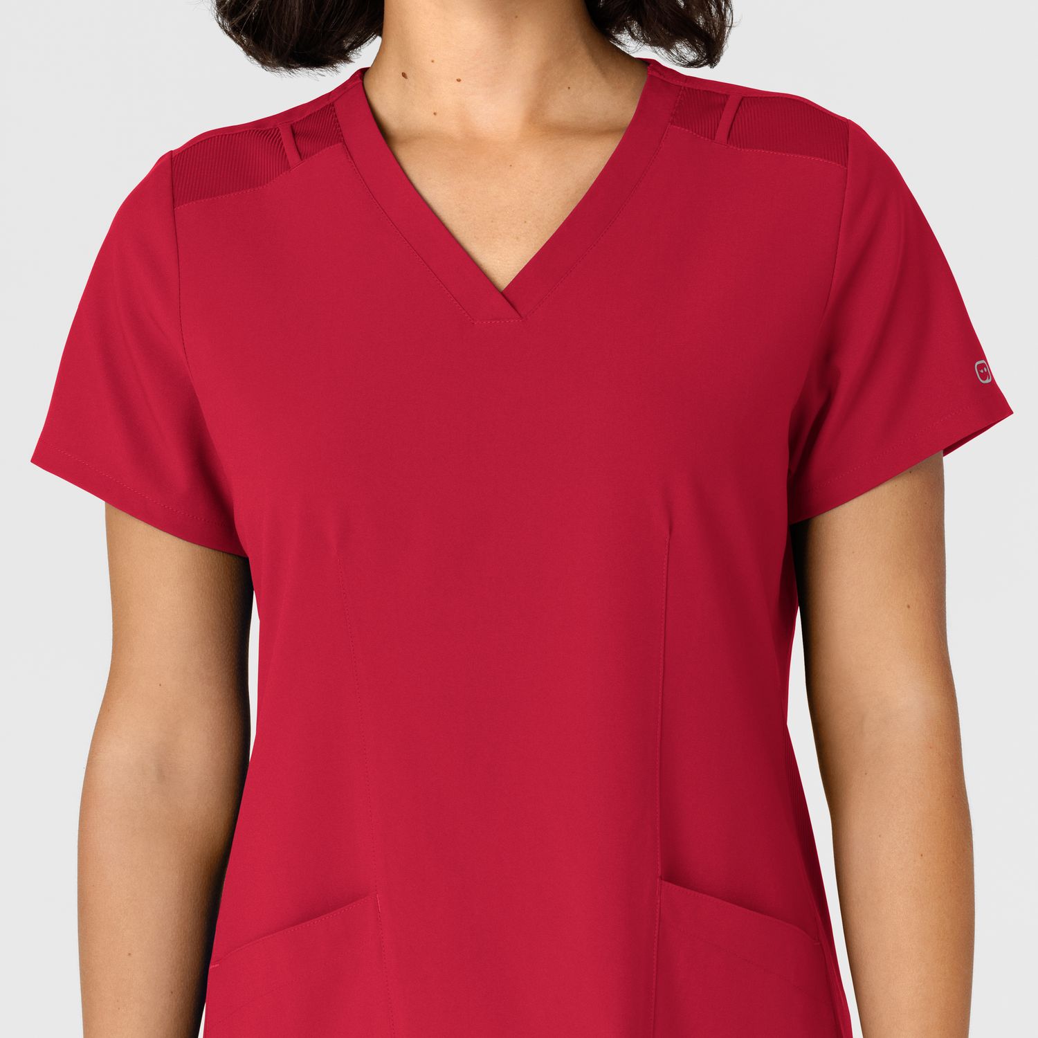 Casacca donna 6145 scollo a V red