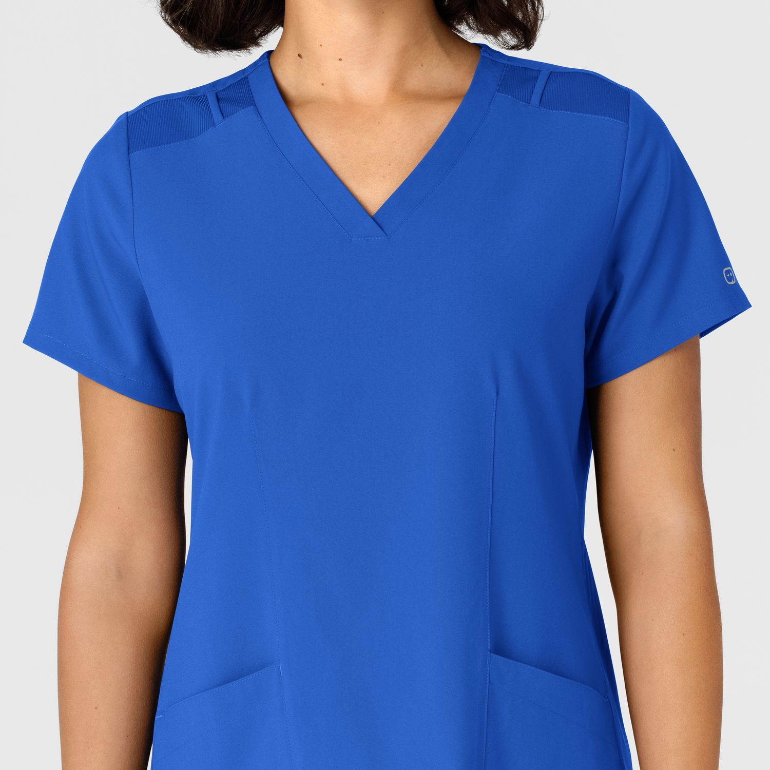 Casacca donna 6145 scollo a V royal blue