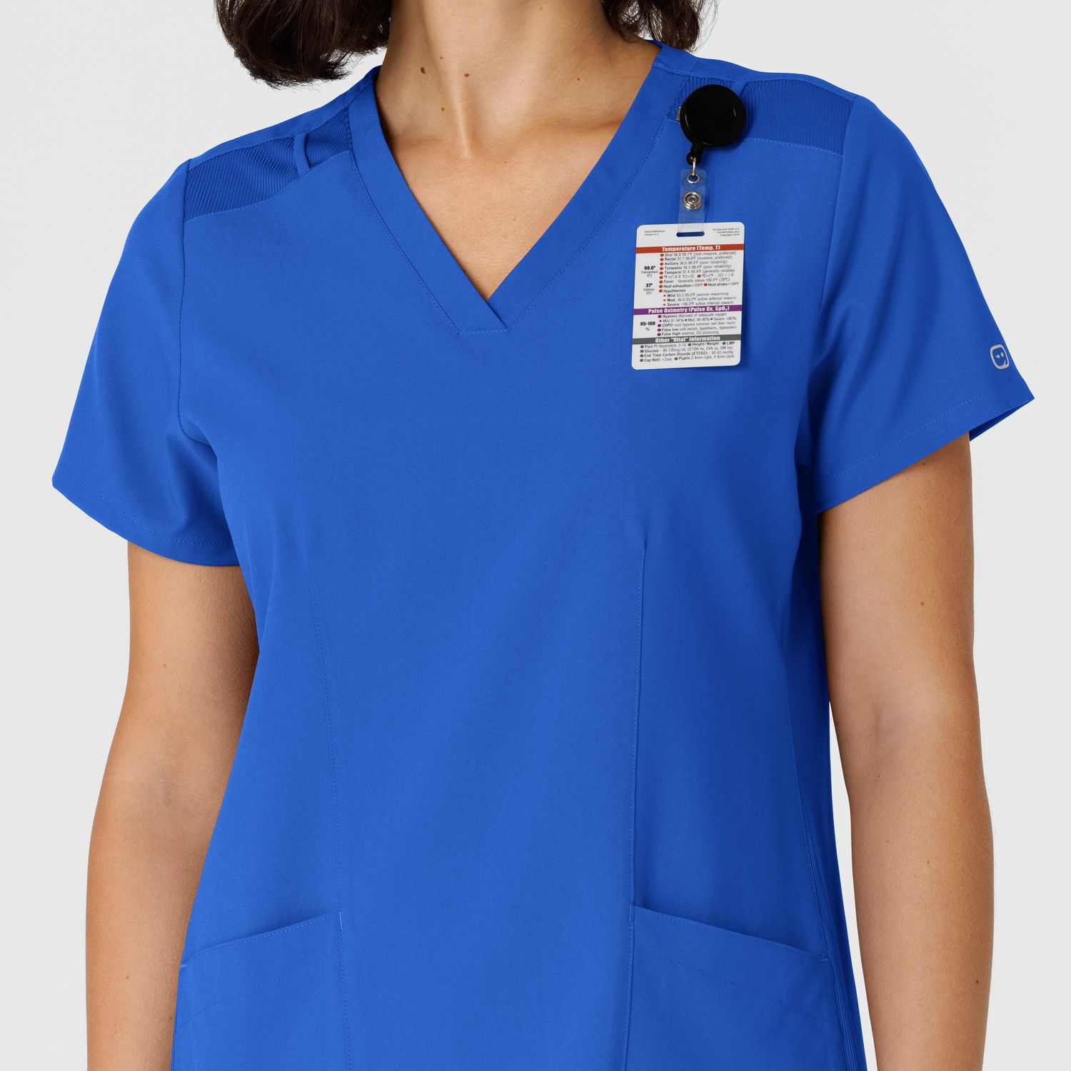 Casacca donna 6145 scollo a V royal blue