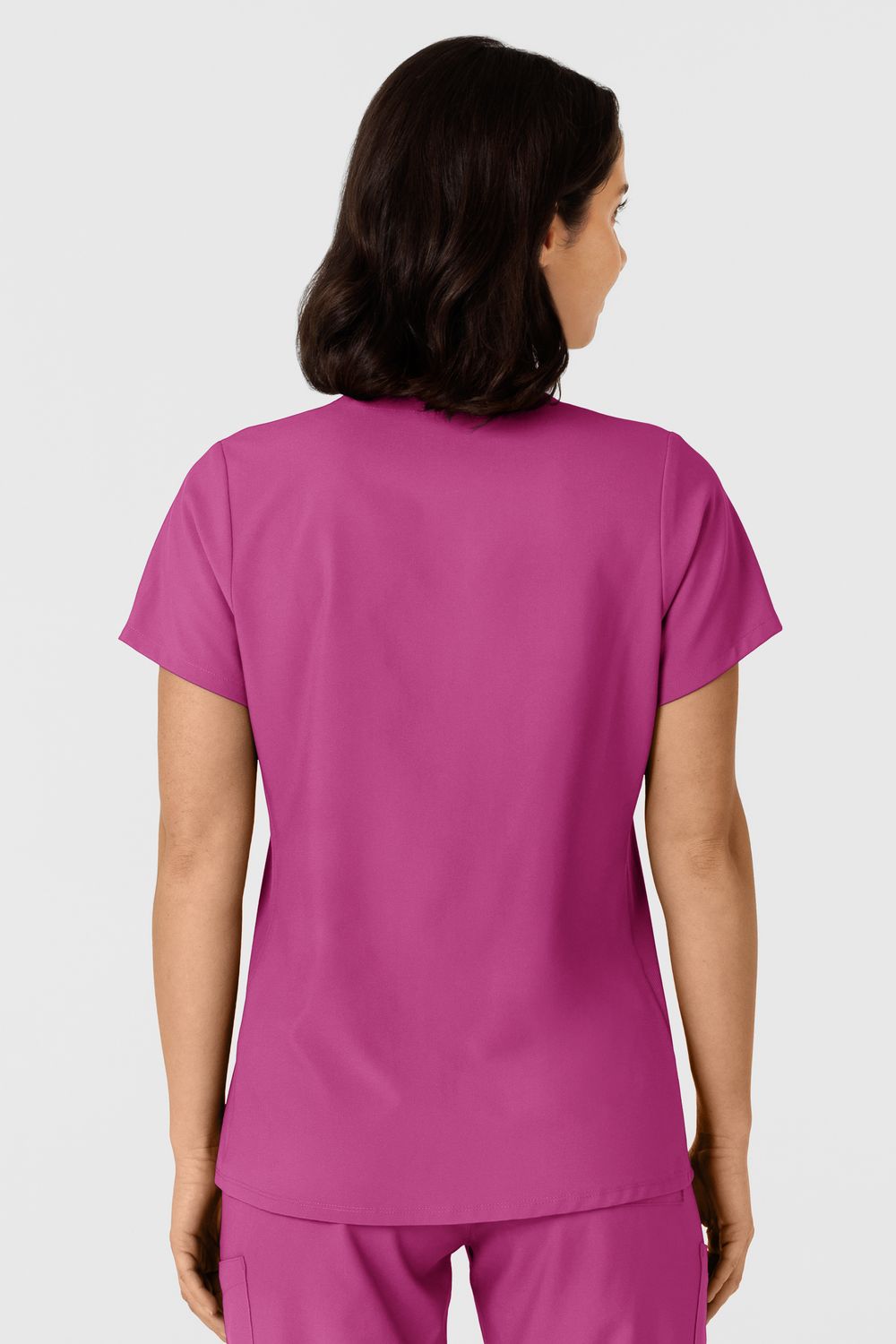 Casacca donna 6145 scollo a V raspberry