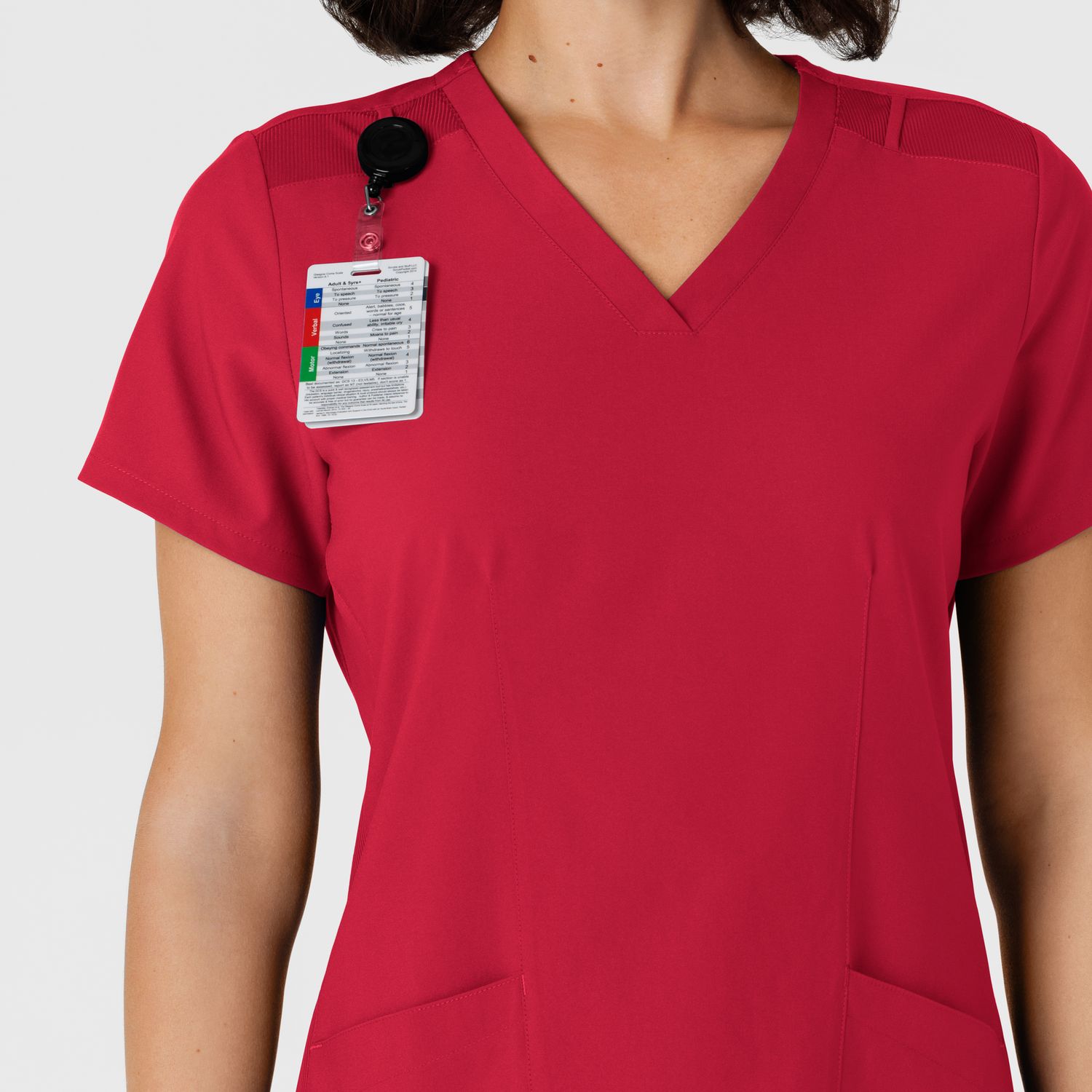 Casacca donna 6145 scollo a V red