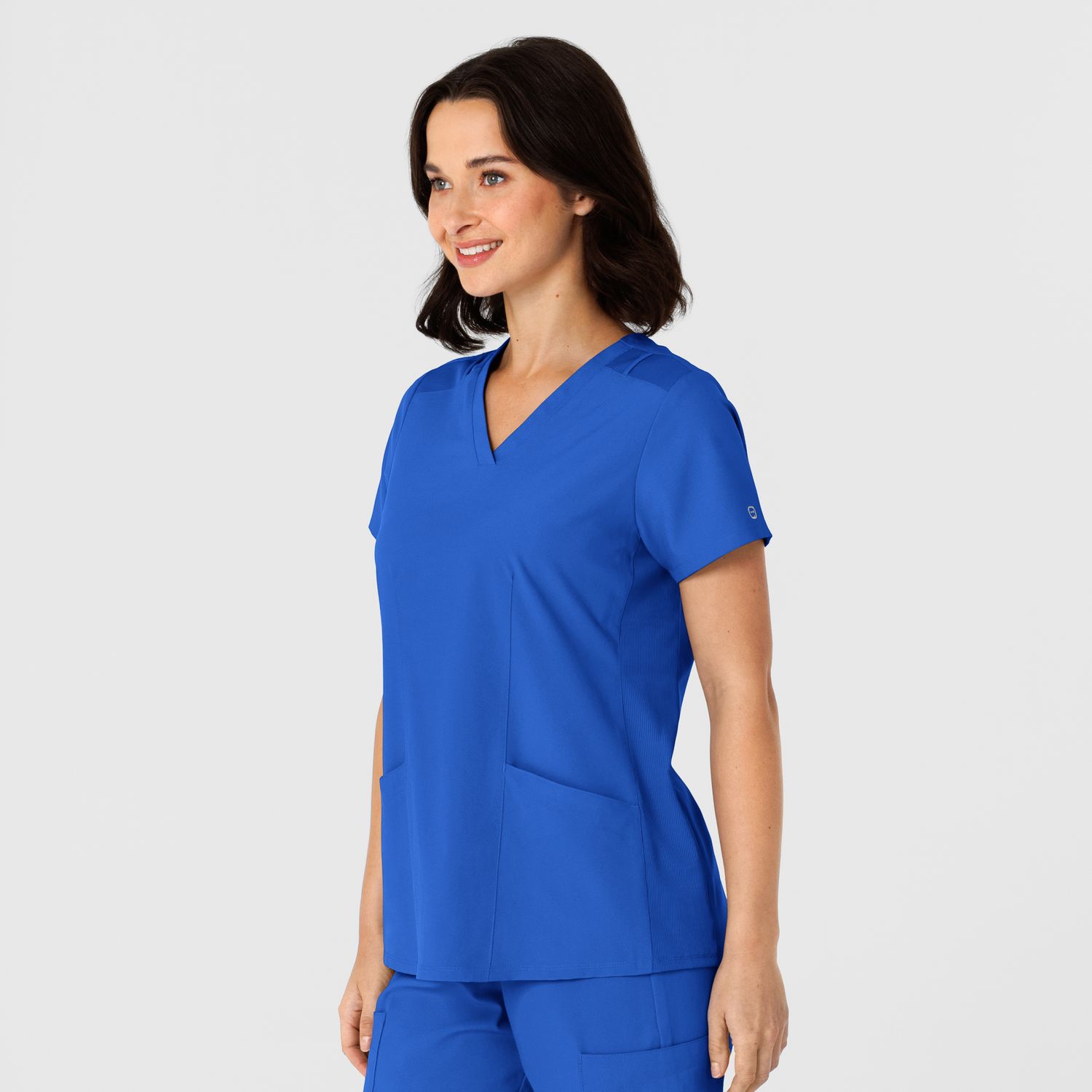 Casacca donna 6145 scollo a V royal blue