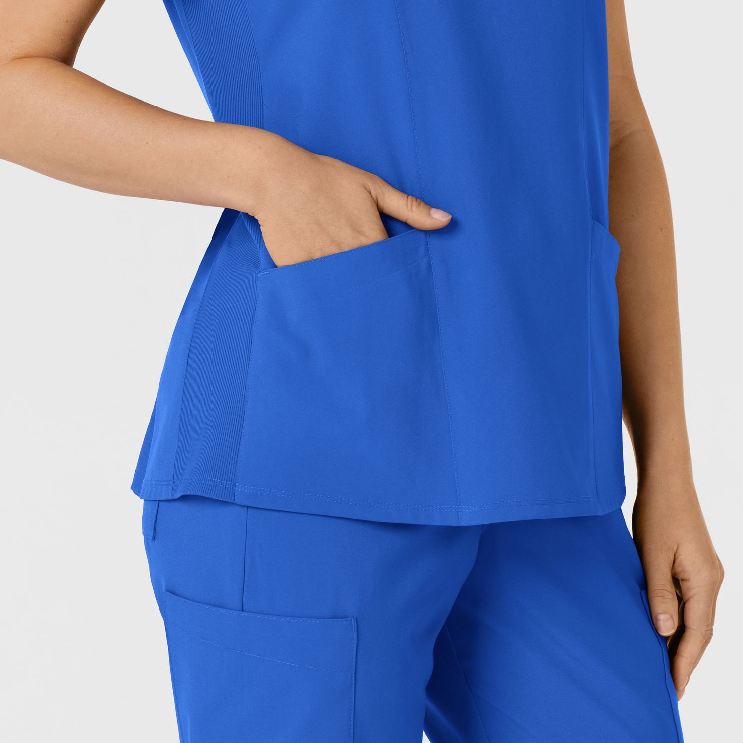 Casacca donna 6145 scollo a V royal blue