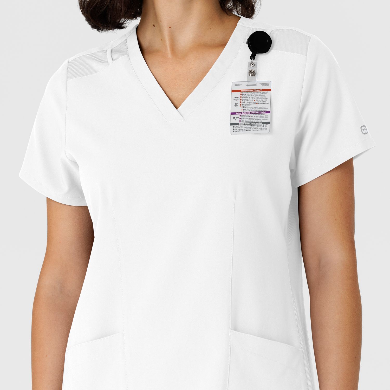 Casacca donna 6145 scollo a V white