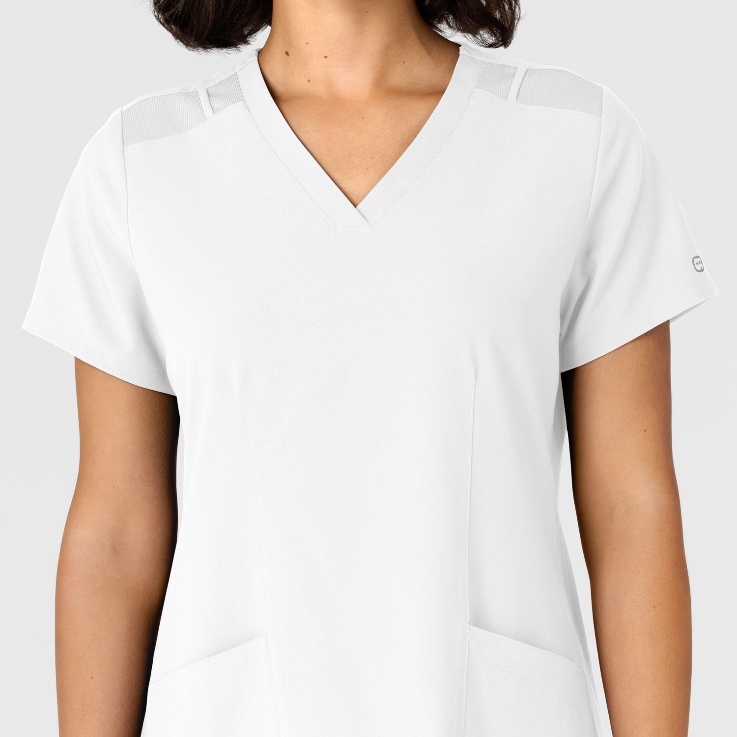 Casacca donna 6145 scollo a V white
