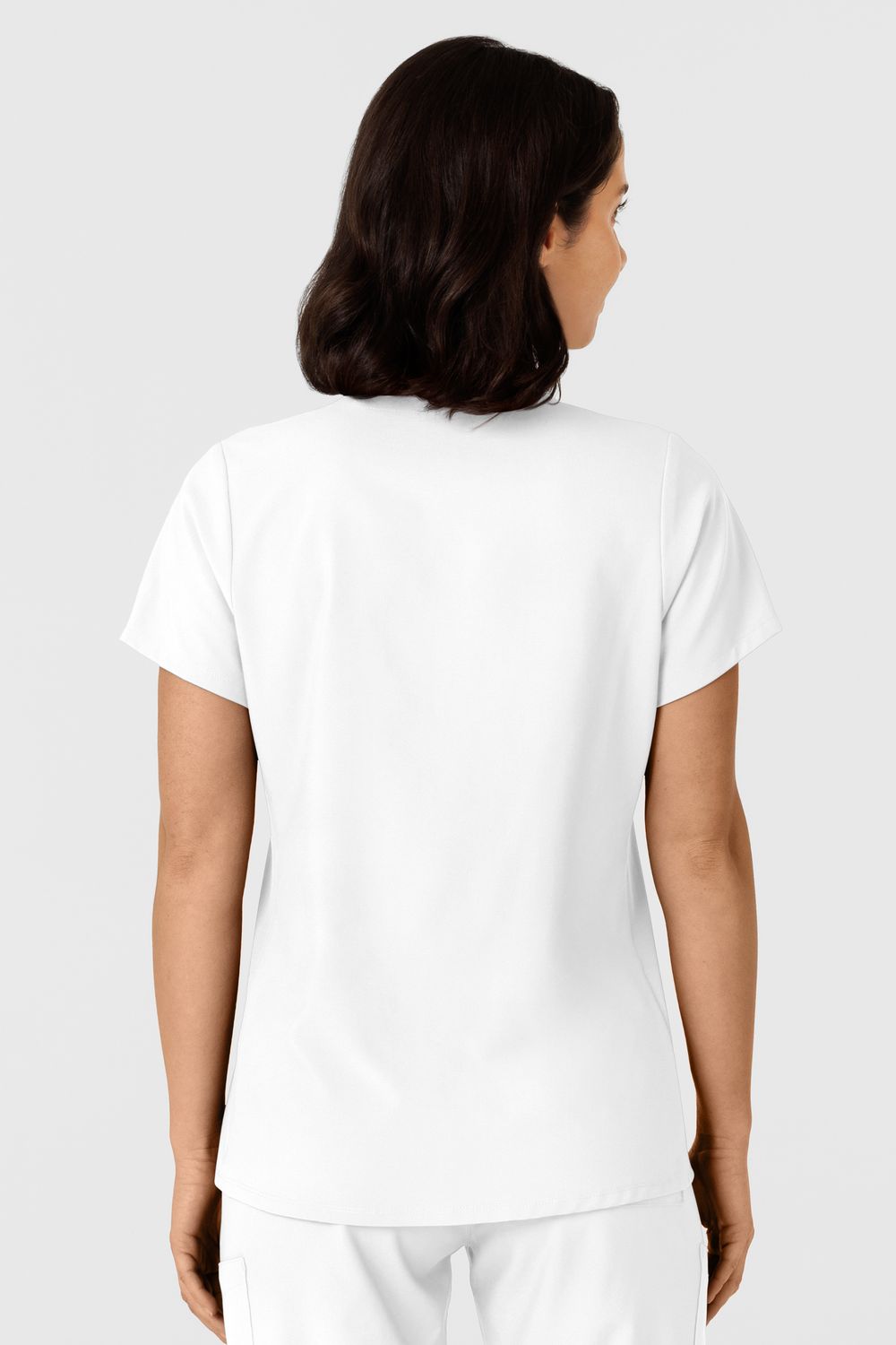 Casacca donna 6145 scollo a V white