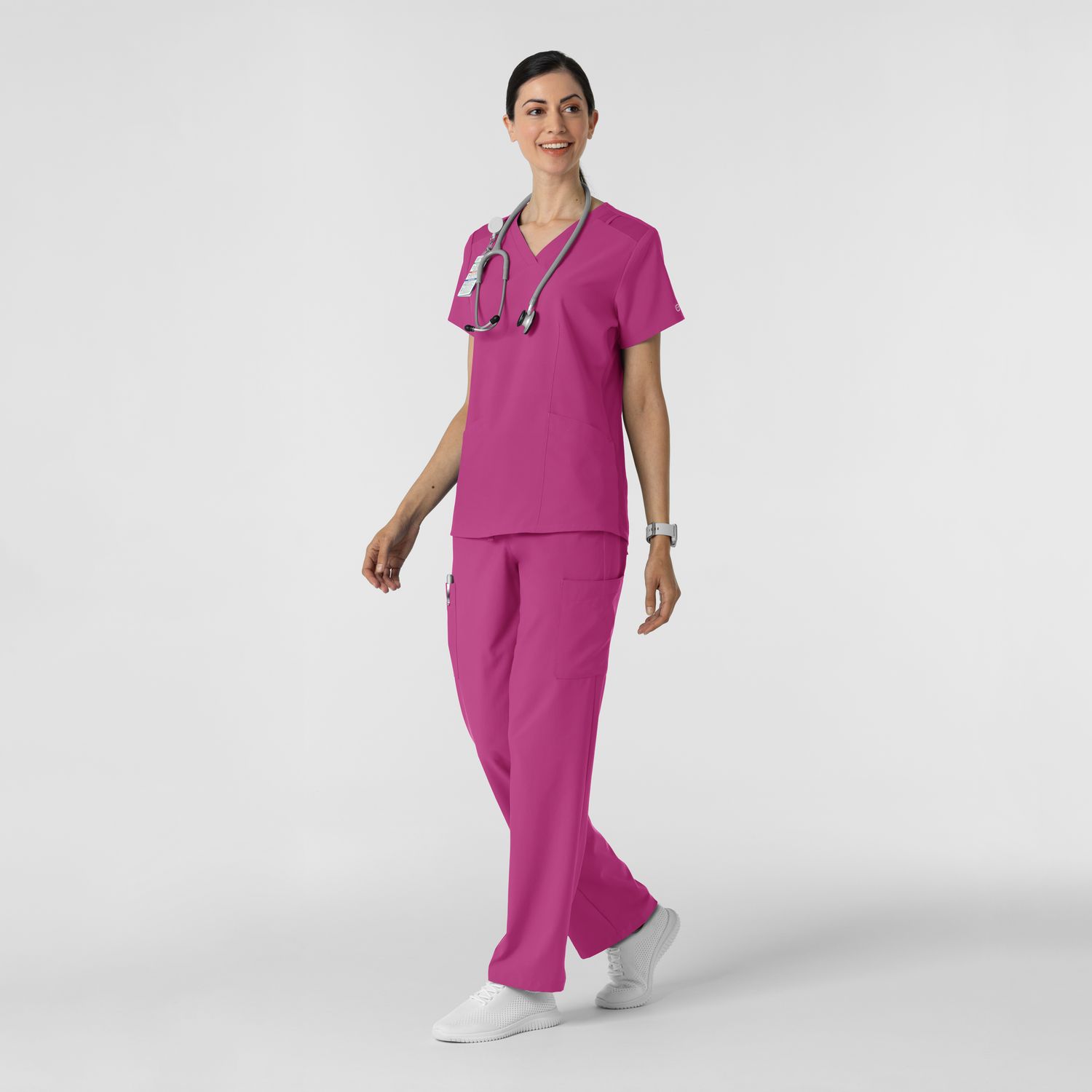 Pantalone donna 5145 cargo raspberry