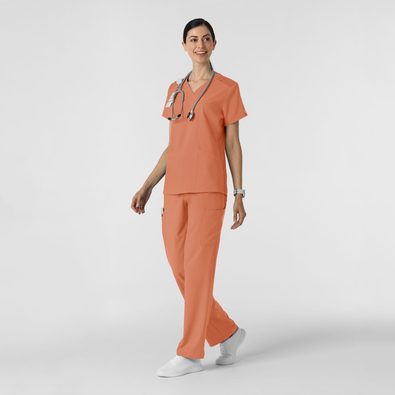 Pantalone donna 5145 cargo terracotta