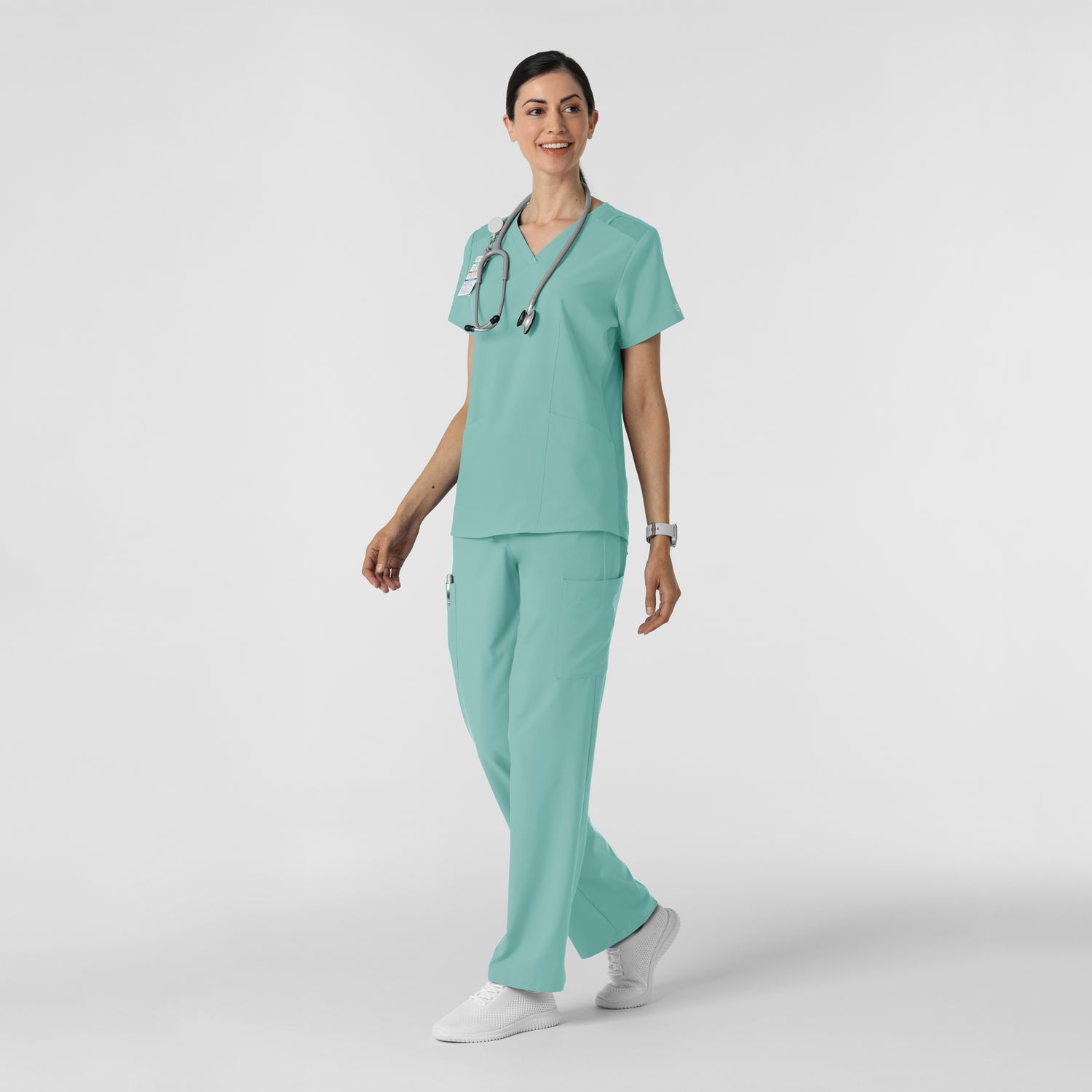 Pantalone donna 5145 cargo turquoise
