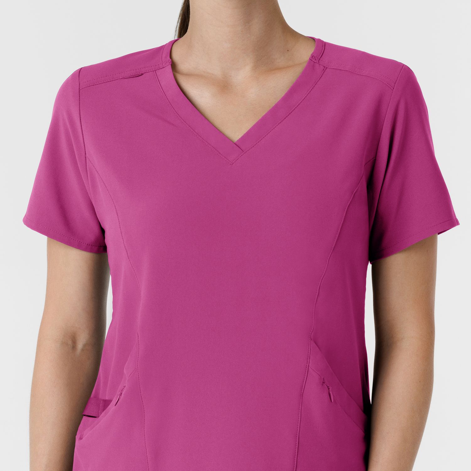 Casacca donna 6134 scollo a V raspberry