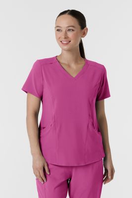 Casacca donna 6134 scollo a V raspberry