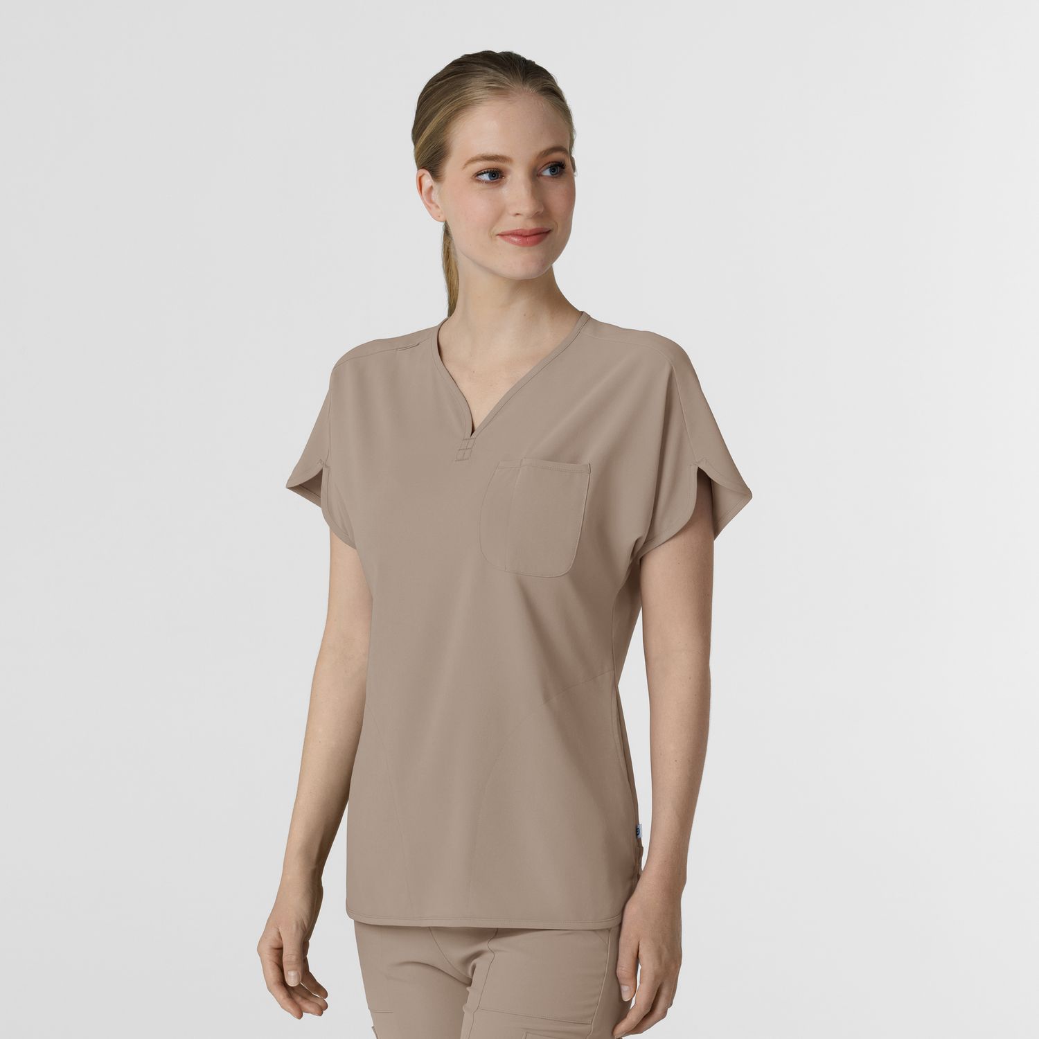 Casacca donna 6634 scollo a V arrotondato haze