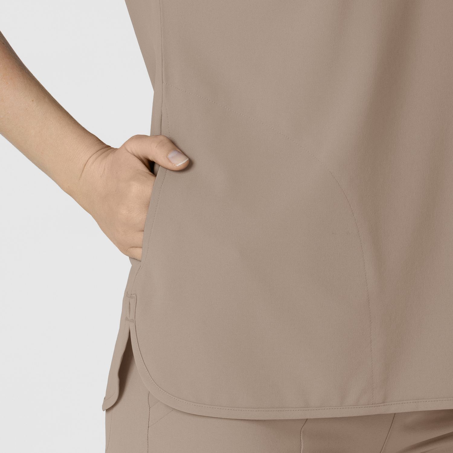 Casacca donna 6634 scollo a V arrotondato haze