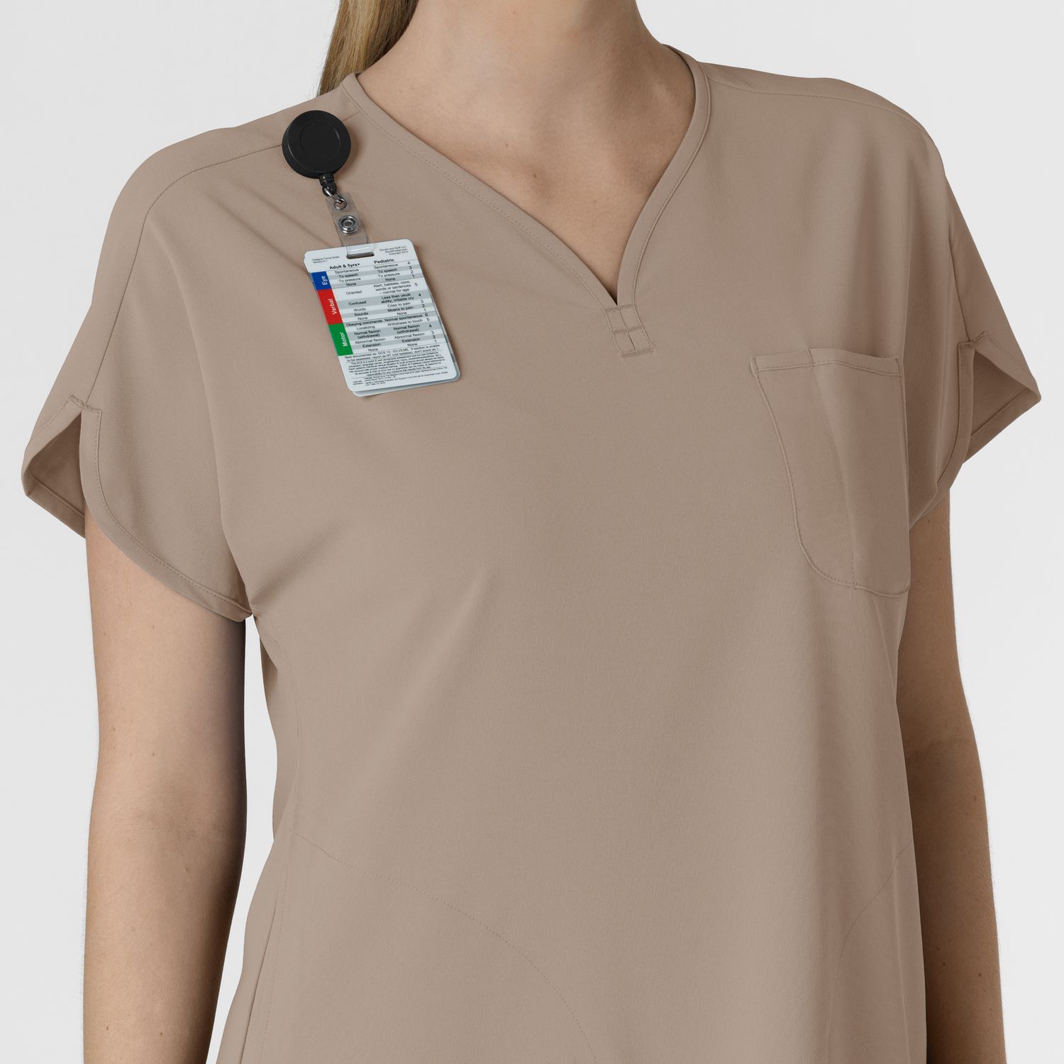 Casacca donna 6634 scollo a V arrotondato haze