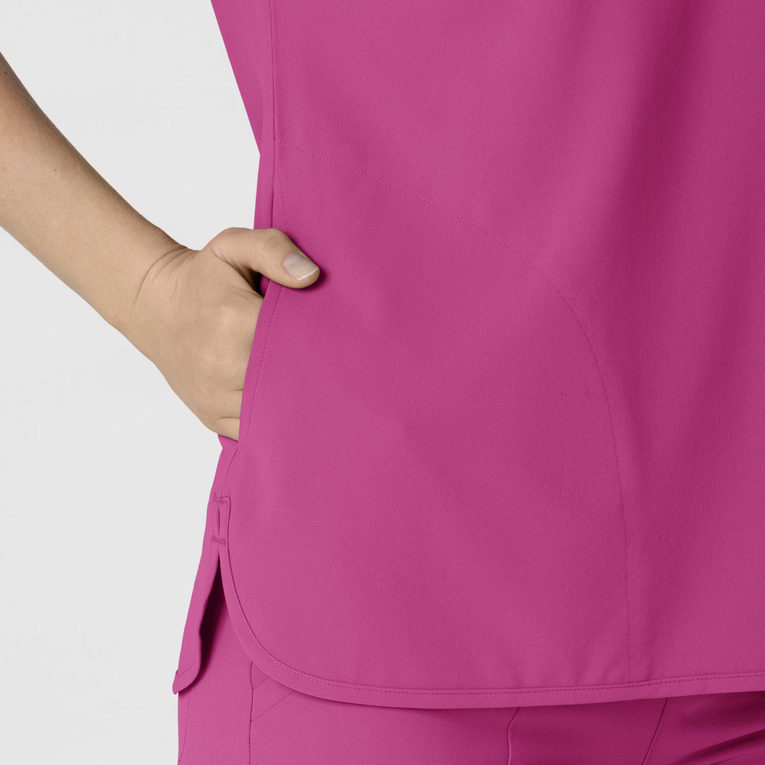 Casacca donna 6634 scollo a V arrotondato raspberry