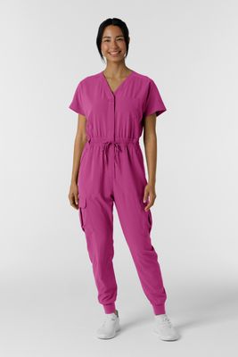 Tuta donna 3234 zip raspberry