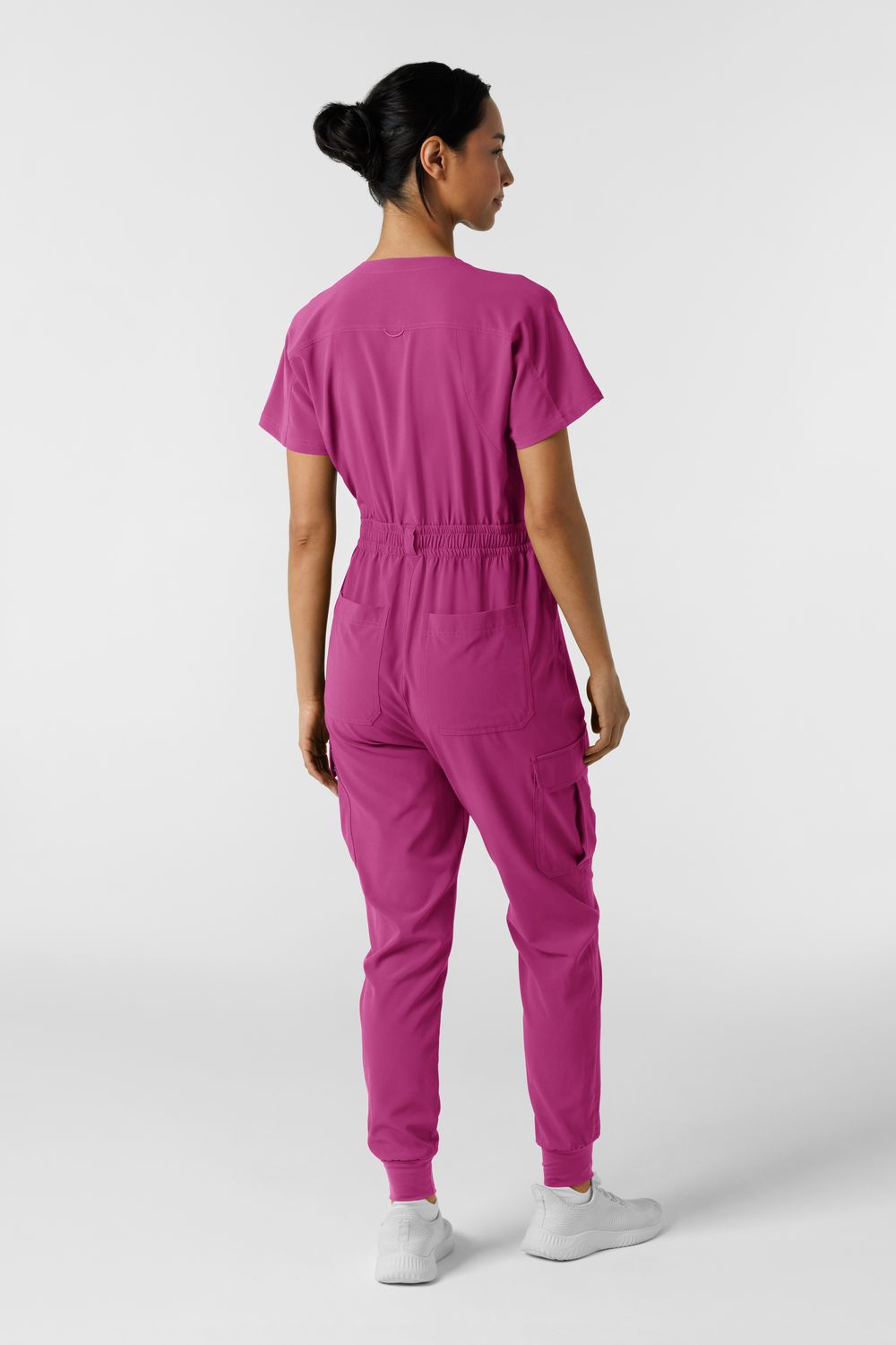 Tuta donna 3234 zip raspberry