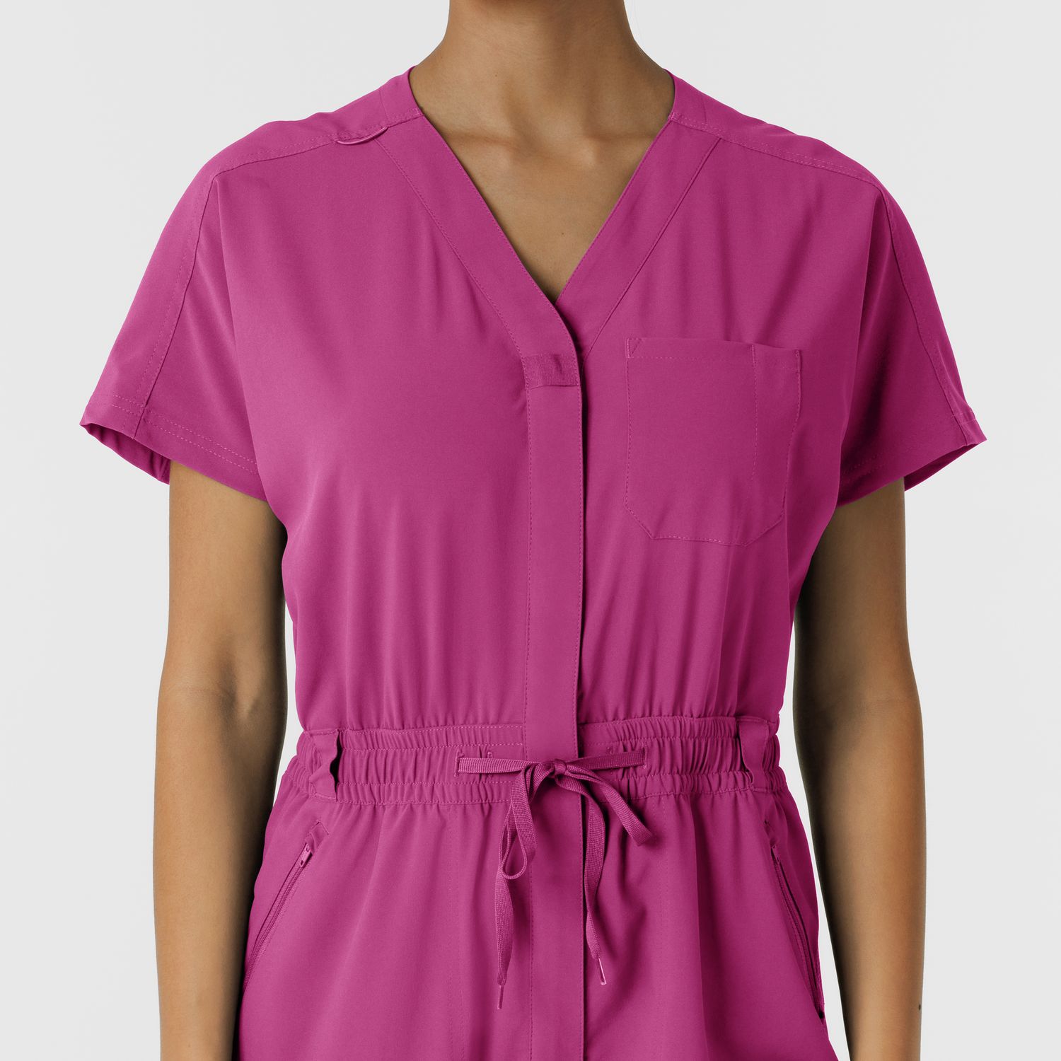 Tuta donna 3234 zip raspberry