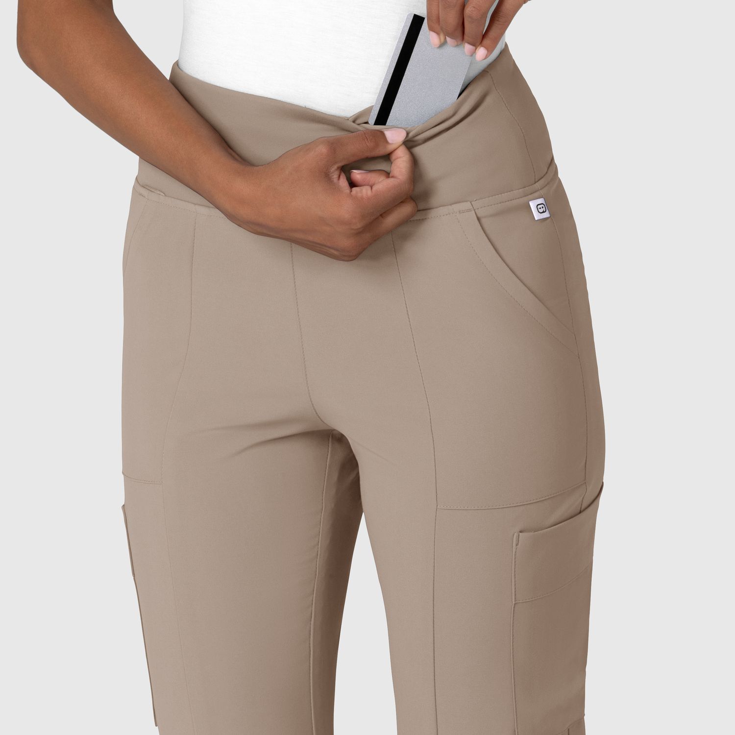 Pantalone donna 5534 cargo svasato haze