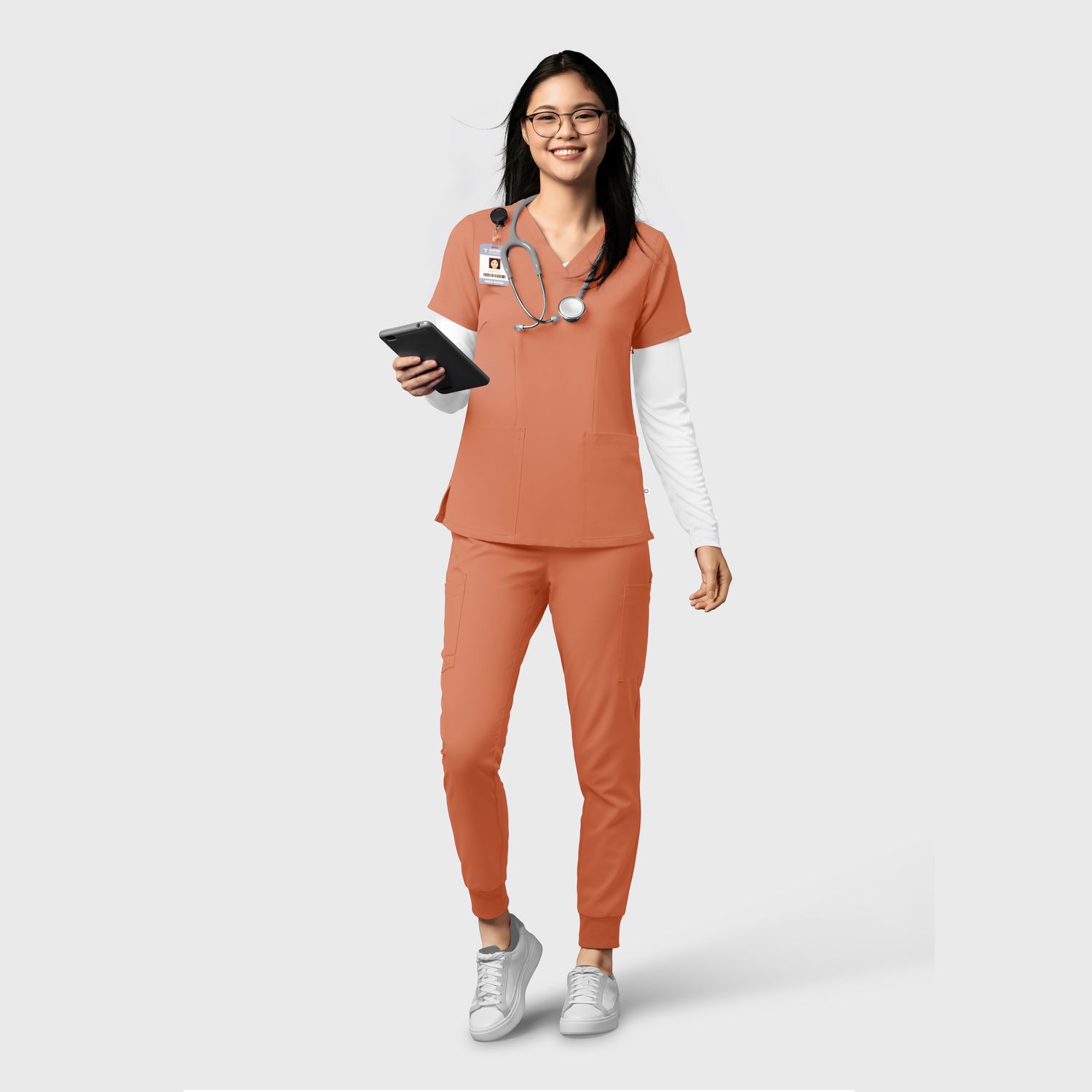 Pantalone donna 5122 jogger terracotta