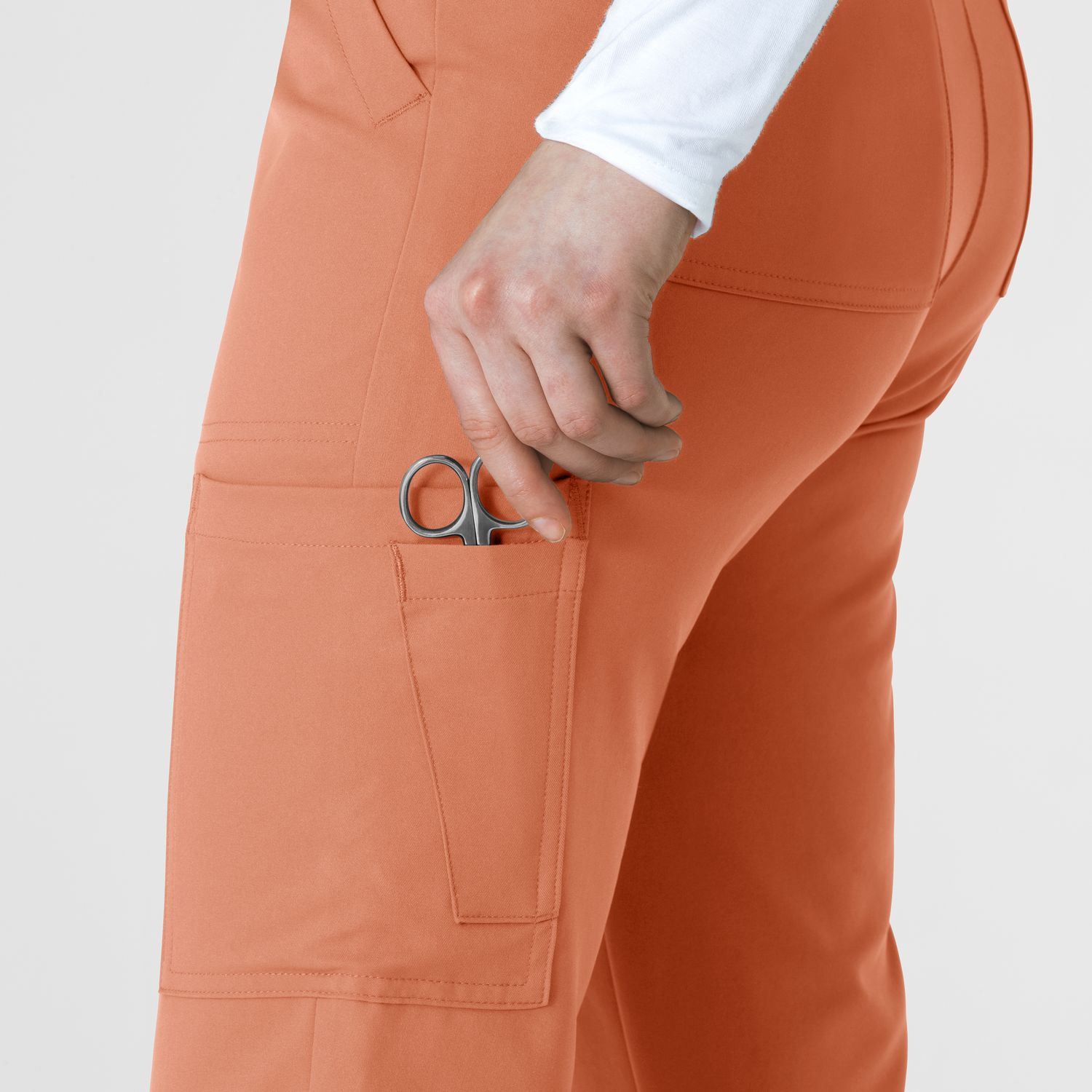 Pantalone donna 5222 slim terracotta