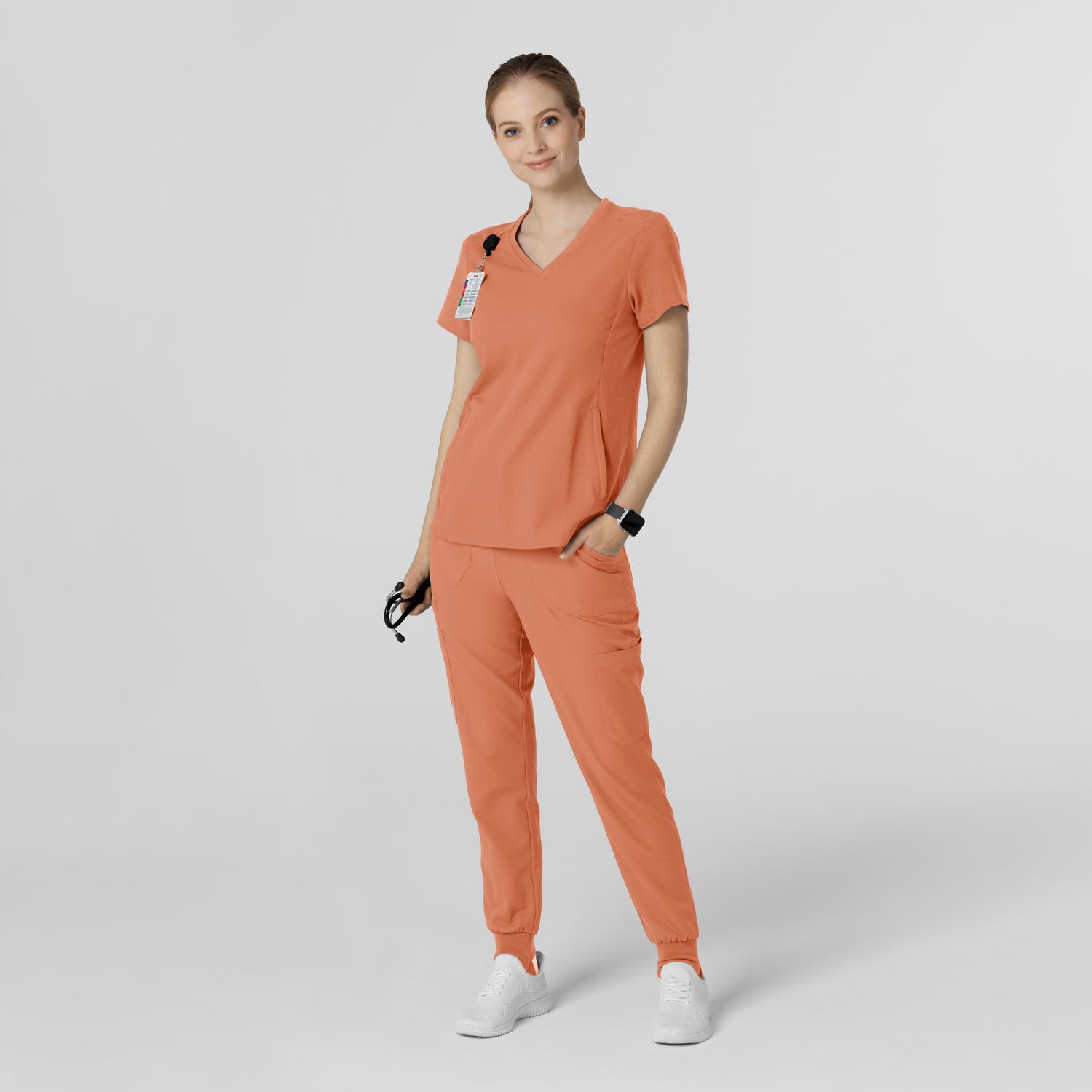 Pantalone donna 5522 jogger terracotta