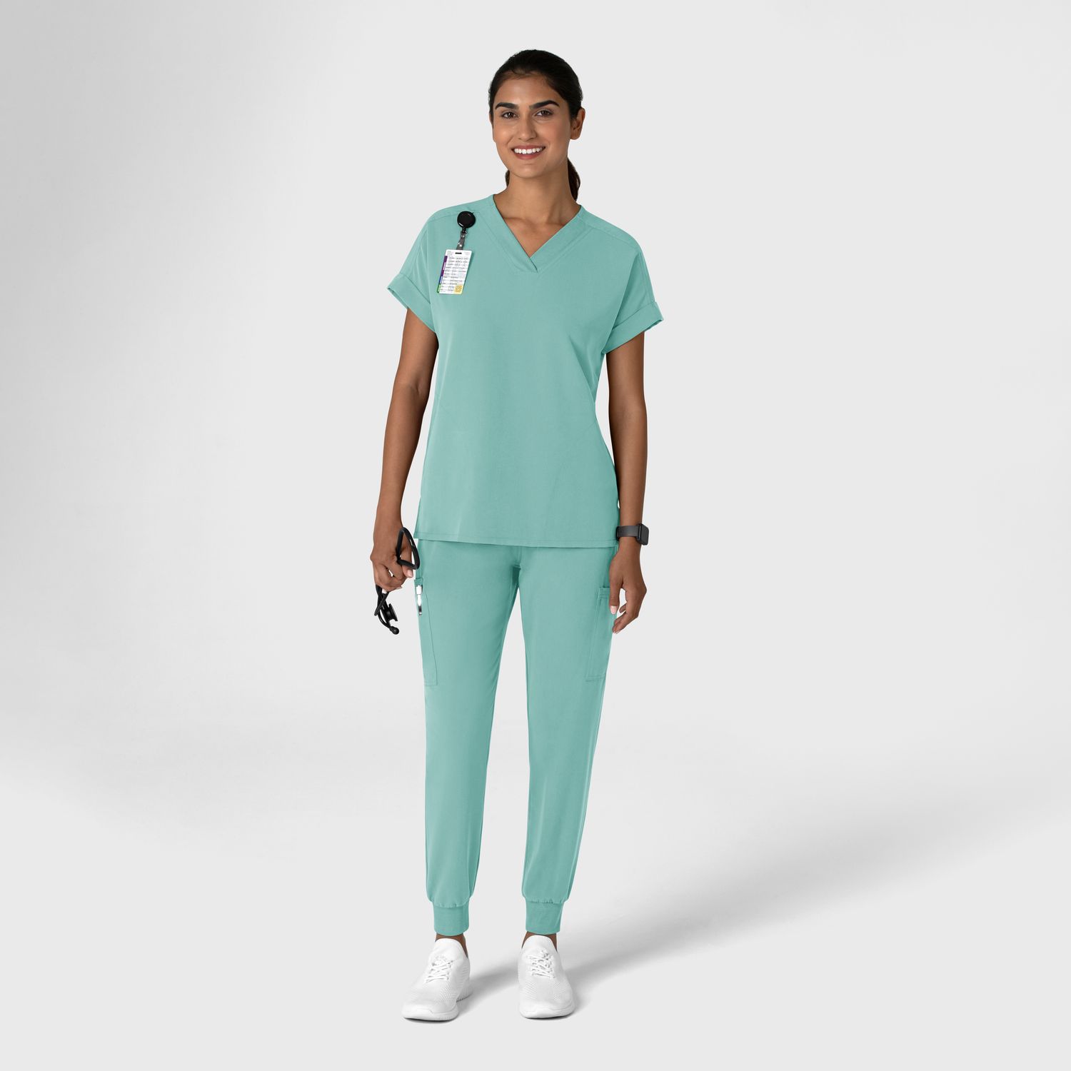 Pantalone donna 5132 jogger turquoise