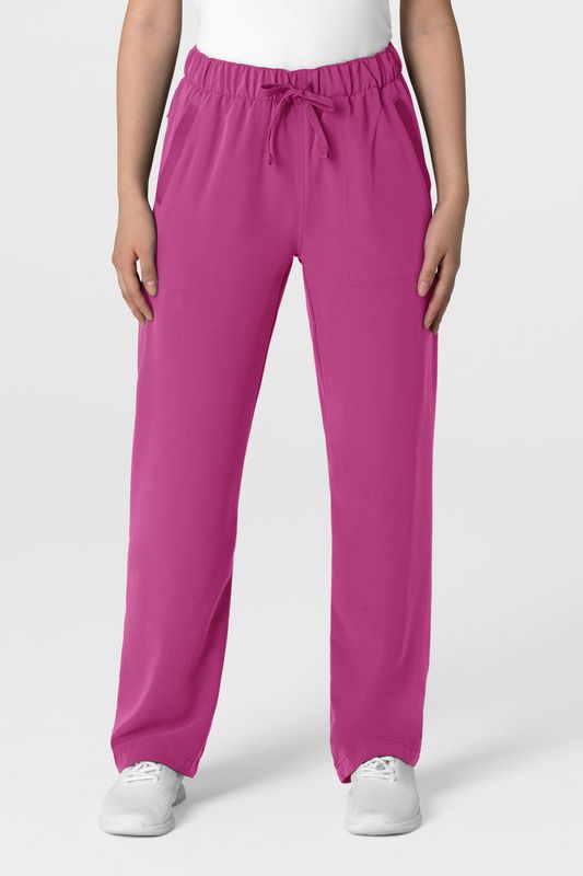 Pantalone donna 5232 con orlo allungato raspberry