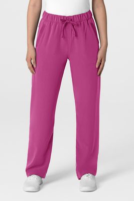 Pantalone donna 5232 con orlo allungato raspberry