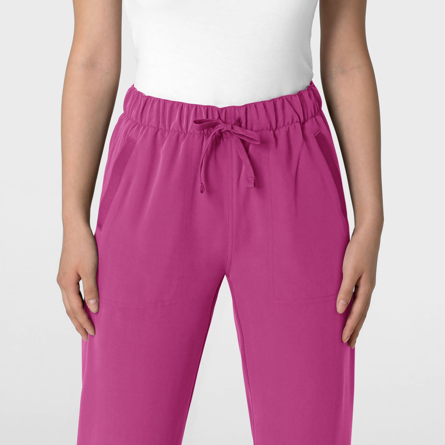 Pantalone donna 5232 con orlo allungato raspberry