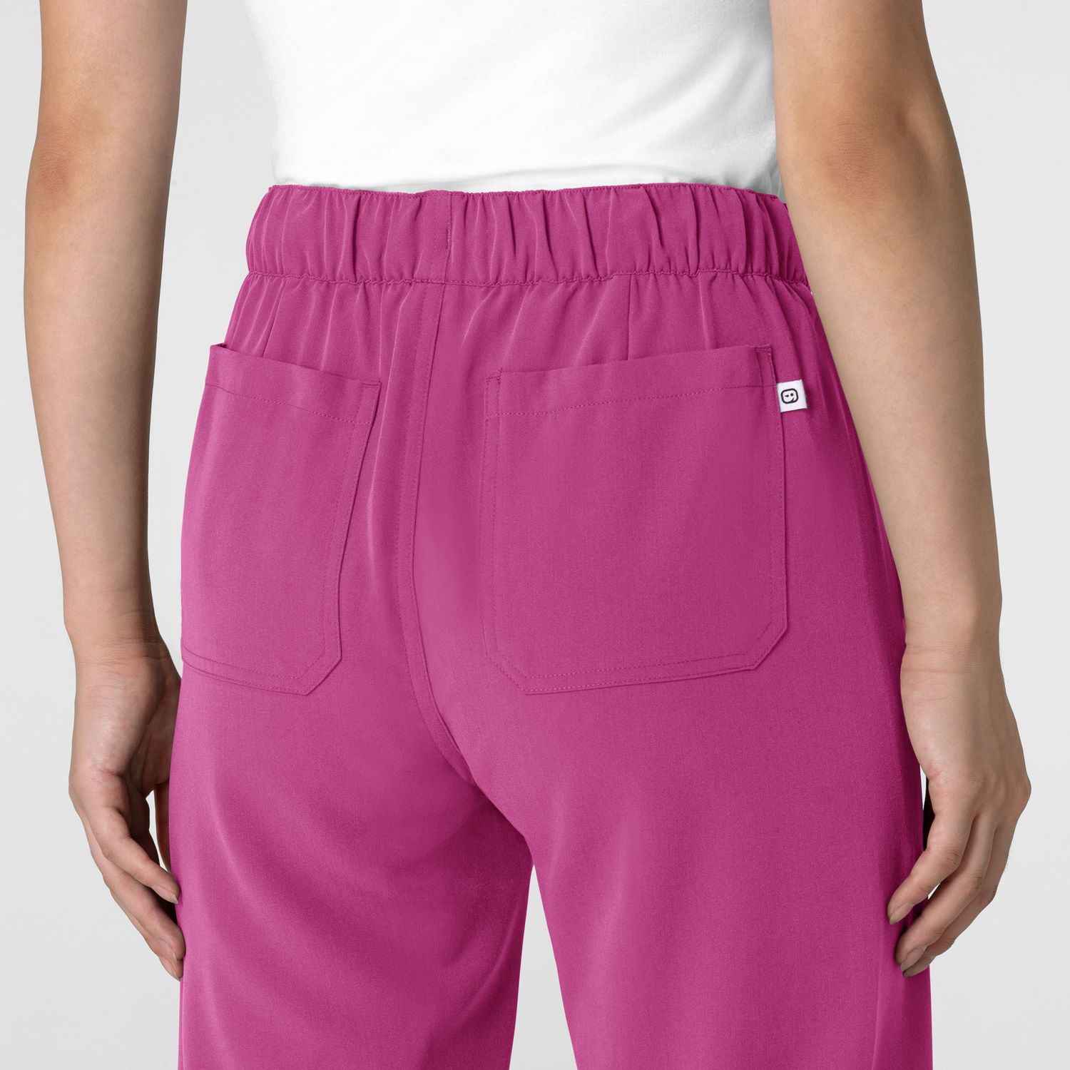 Pantalone donna 5232 con orlo allungato raspberry