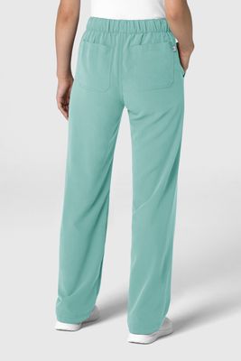Pantalone donna 5232 con orlo allungato turquoise
