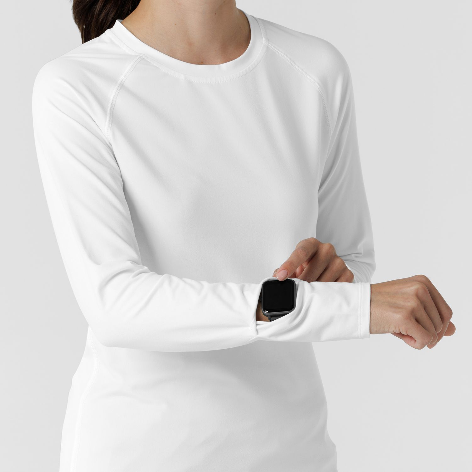 Maglia Setosa manica lunga con finestra white