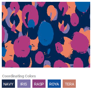 Casacca 6267 scollo a Y Astro PAINTED DOTS NAVY