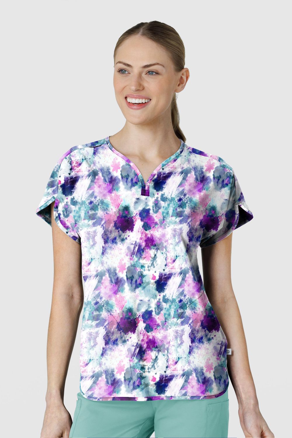 Casacca 6267 scollo a Y Astro FUTURISTIC FLOWER