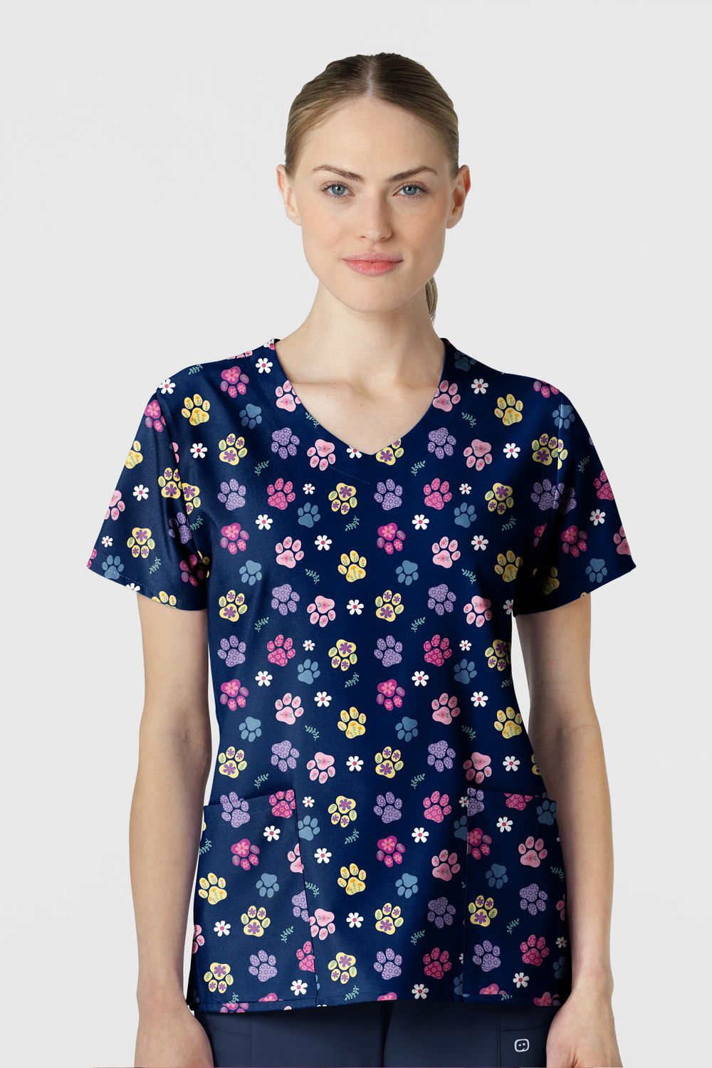 Casacca donna 6147 scollo a V SPRINGTIME STROLL NAVY