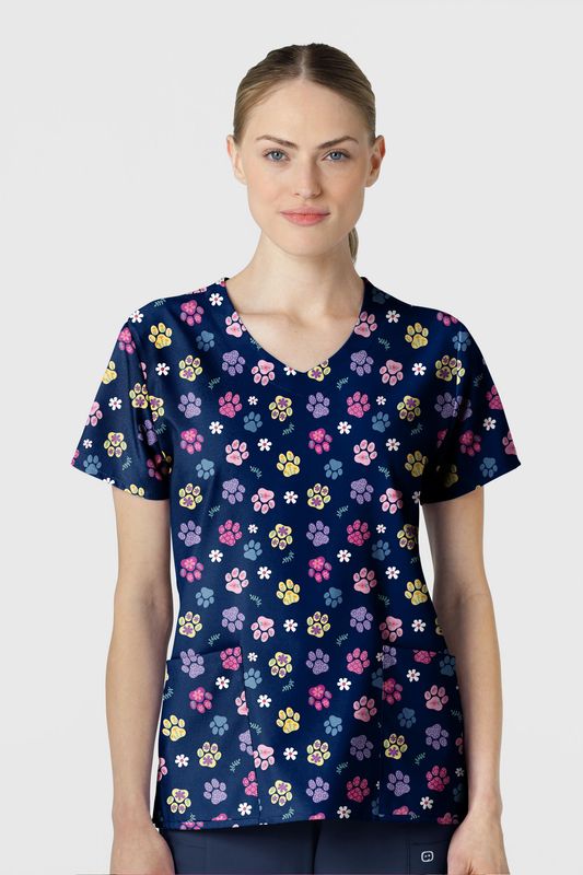 Casacca donna 6147 scollo a V SPRINGTIME STROLL NAVY