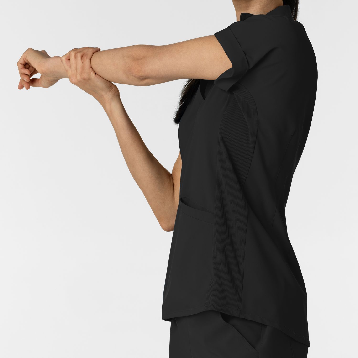 Casacca donna 6934 scollo a polo black