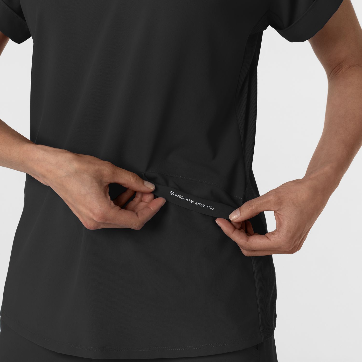 Casacca donna 6934 scollo a polo black