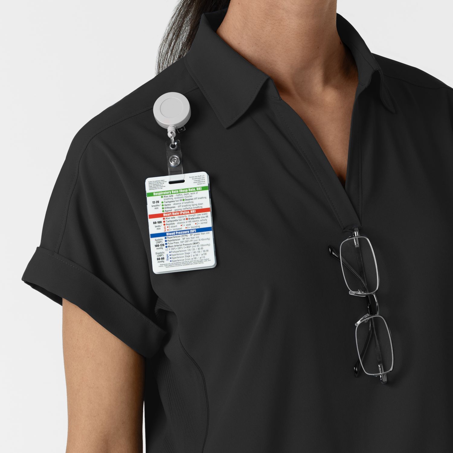 Casacca donna 6934 scollo a polo black