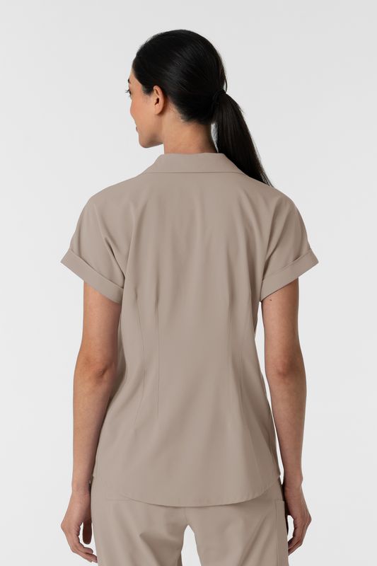 Casacca donna 6934 scollo a polo haze