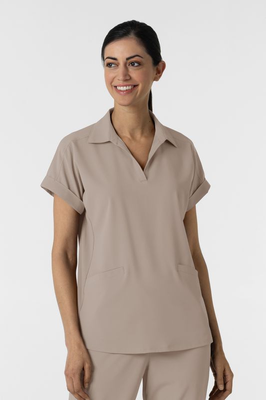 Casacca donna 6934 scollo a polo haze
