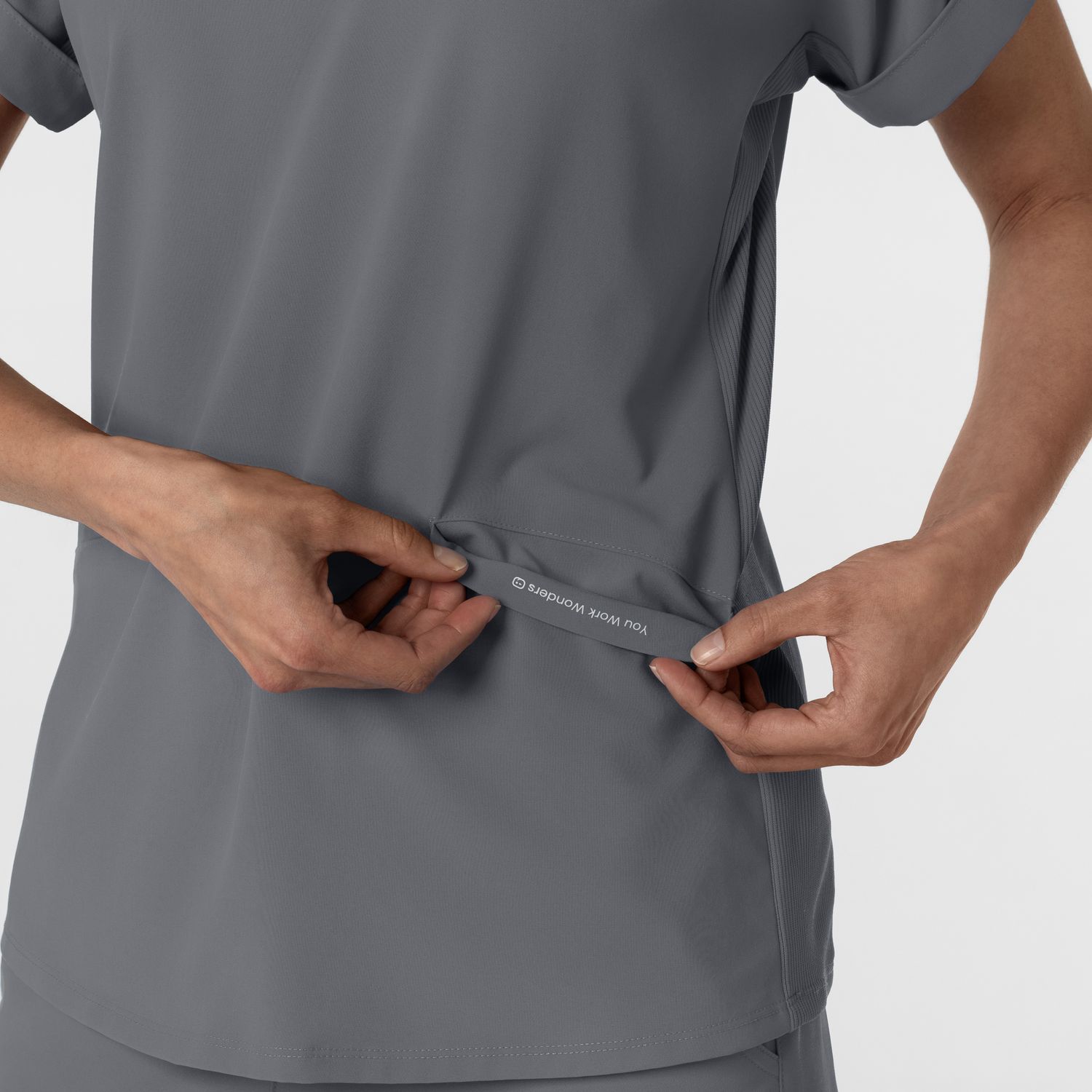 Casacca donna 6934 scollo a polo pewter