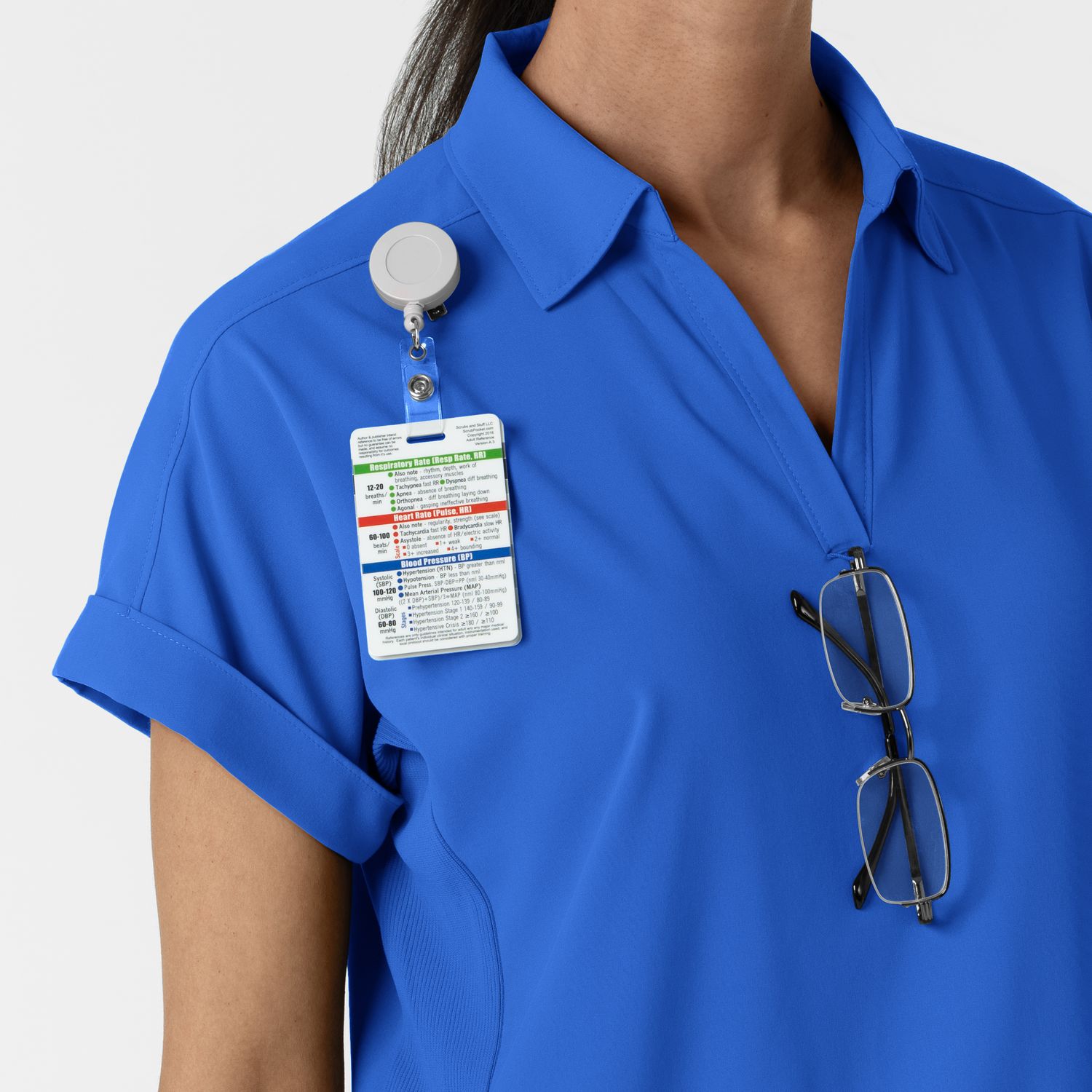 Casacca donna 6934 scollo a polo royal blue