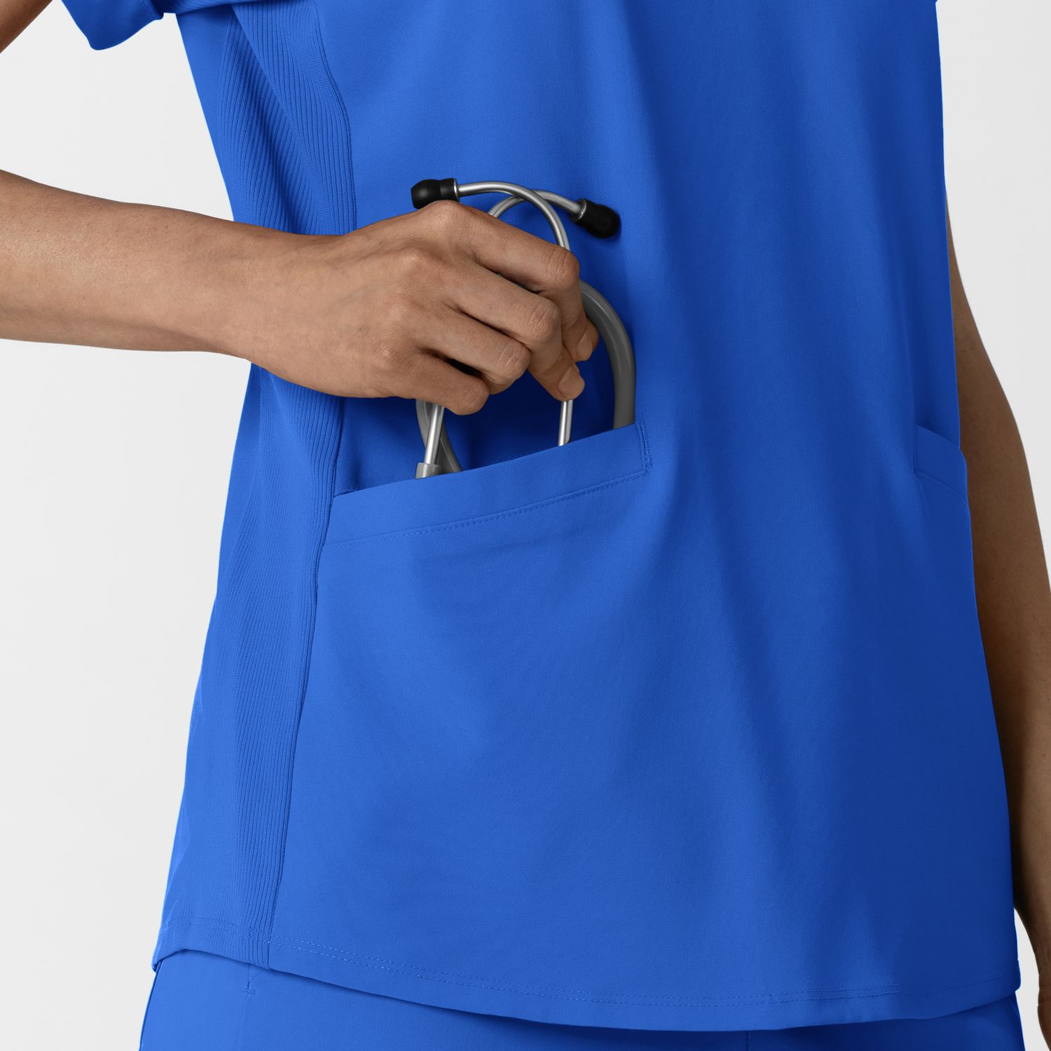 Casacca donna 6934 scollo a polo royal blue