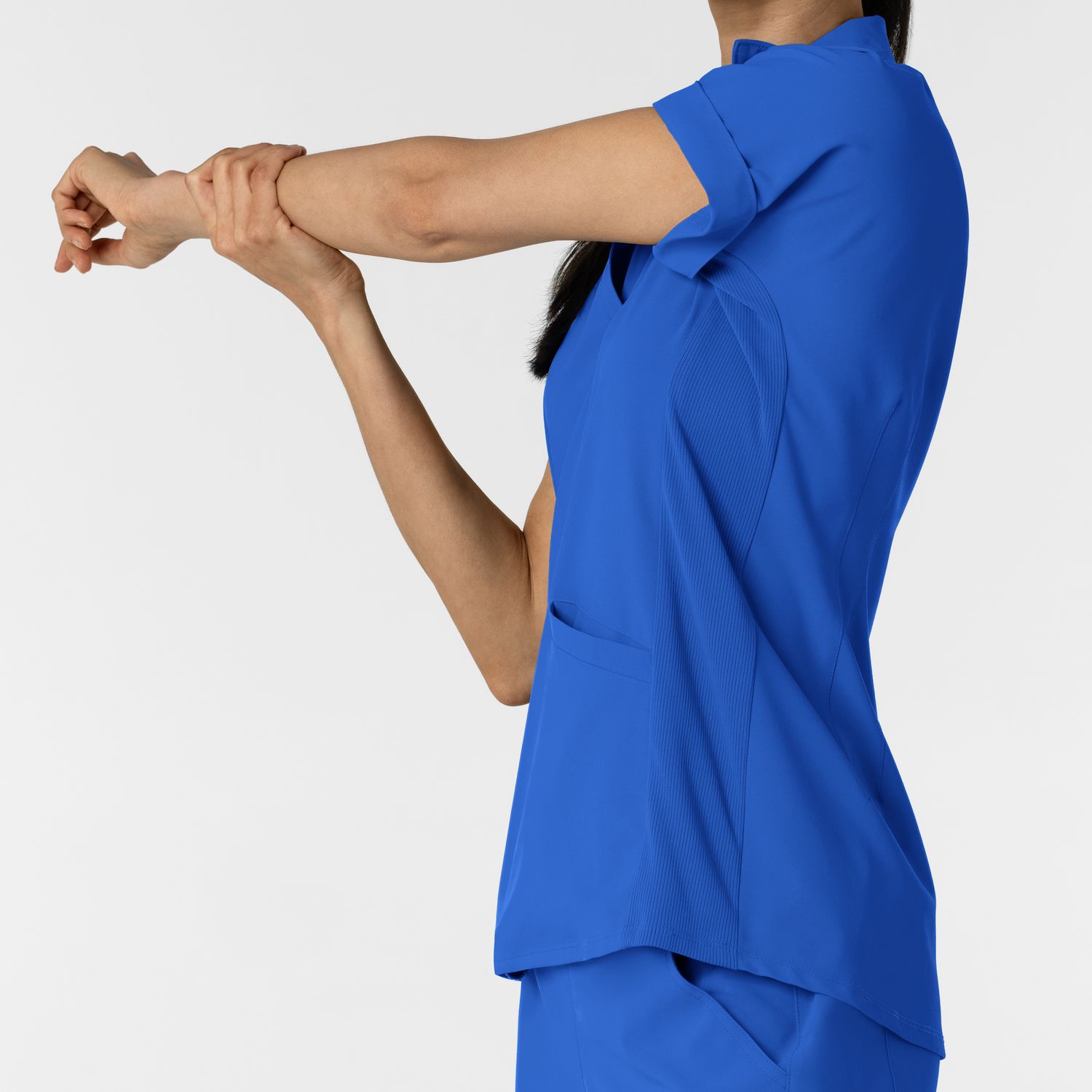 Casacca donna 6934 scollo a polo royal blue