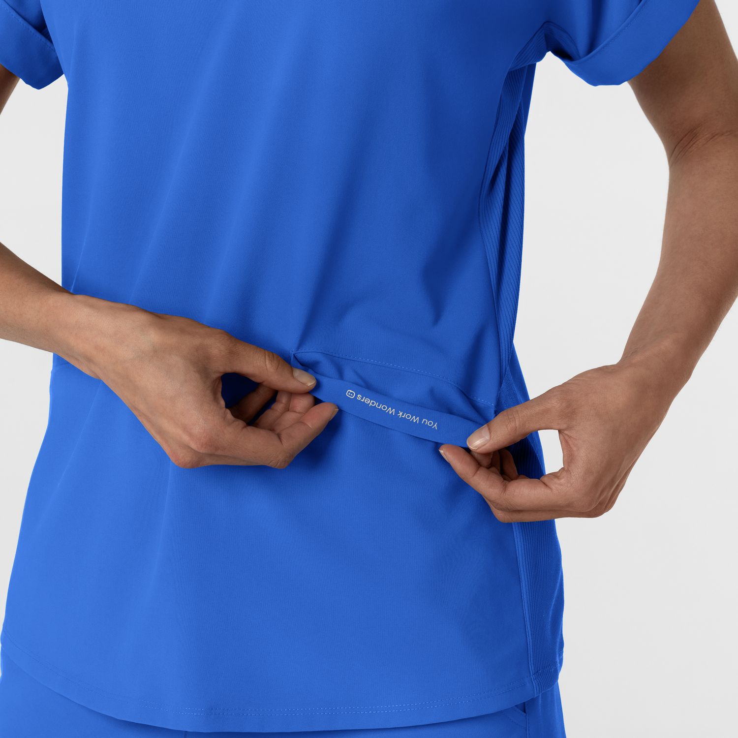 Casacca donna 6934 scollo a polo royal blue